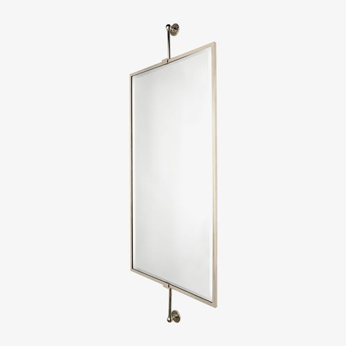 Specchio da bagno a muro - CRMR50 - Waterworks - classico / rettangolare / in ottone