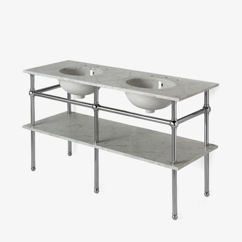 Supporto per lavabo in cromo - PRWS02 - Waterworks - in ottone