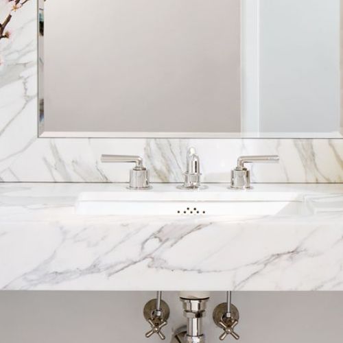 Miscelatore doppio comando per lavabo - HNLS10 - Waterworks - da appoggio / in metallo / da bagno