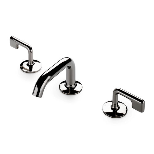 Miscelatore doppio comando per lavabo - PTLS02 - Waterworks - da appoggio / in metallo cromato / in ottone