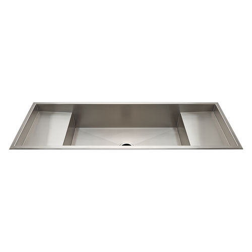 Lavello a 1 vasca - KRSK62 - Waterworks - con gocciolatoio / in acciaio inossidabile / da incasso