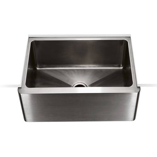 Lavello a 1 vasca - KRSK70 - Waterworks - senza gocciolatoio / in acciaio inossidabile / sottotop