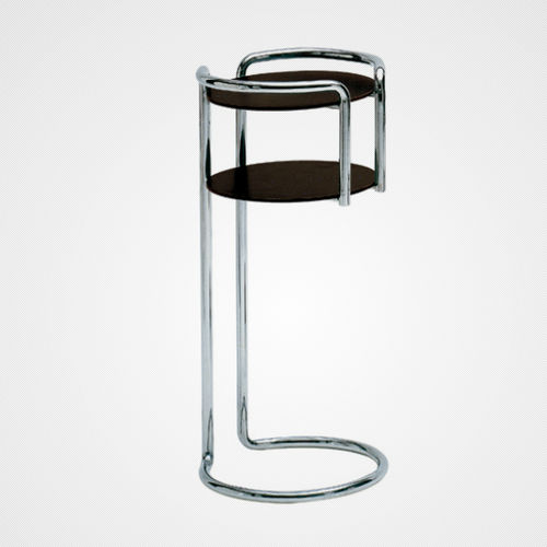 Tavolo d'appoggio contemporaneo - CHICHIBIO - Zanotta - in acciaio cromato / in laminato / in plastica