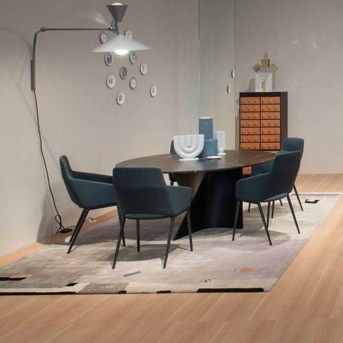 Sedia contemporanea - TUSA - Zanotta - da interno / in tessuto / in pelle