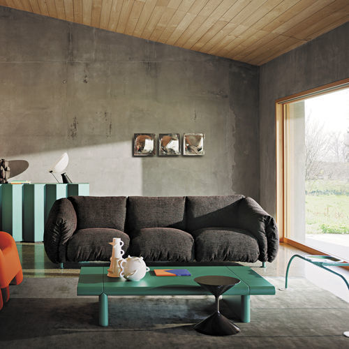 Tavolino basso contemporaneo - ZAVOLO 790 - Zanotta - in MDF laccato / con supporto in MDF laccato / rettangolare