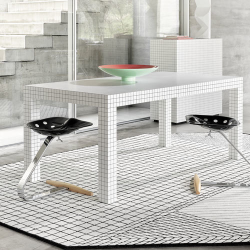 Tavolo contemporaneo - QUADERNA 2600 - Zanotta - in laminato / in plastica / con supporto in plastica