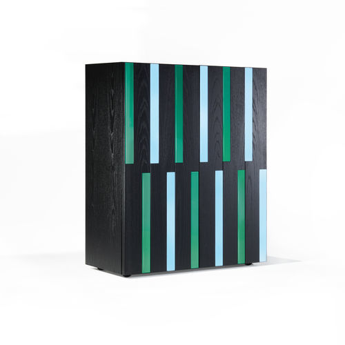 Credenza alta - Riga-Riga - Zanotta - contemporanea / in MDF / in vetro