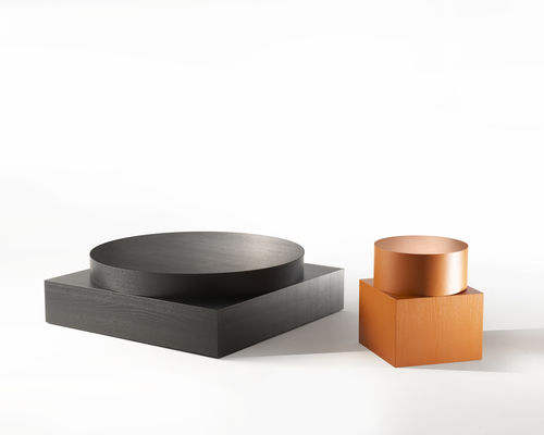 Tavolino basso contemporaneo - ZYMMO - Zanotta - in MDF / con supporto in MDF / quadrato