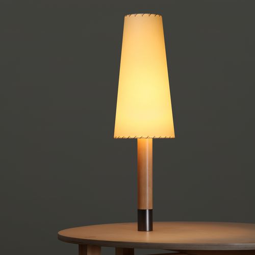 Lampada da tavolo - BÁSICA  - Santa & Cole - portatile / in bronzo / in nichel