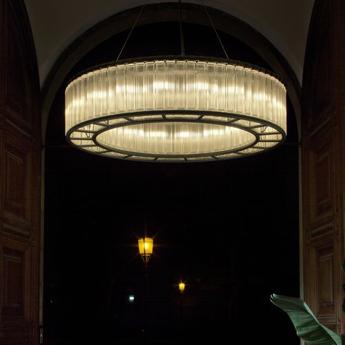 Lampada a sospensione - ESTADIO - Santa & Cole - in metallo / in vetro / in metacrilato