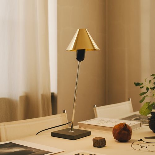 Lampada per ufficio - GIRA  - Santa & Cole - in ottone / in metallo cromato / in alluminio anodizzato