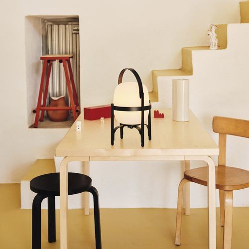 Lampada da tavolo - CESTITA - Santa & Cole - portatile / in alluminio / in acciaio inossidabile