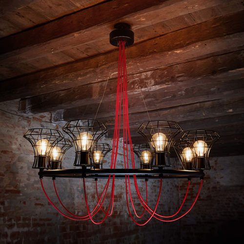 Lampadario contemporaneo - QUEEN CAGE - ZAVA SRL - in ferro