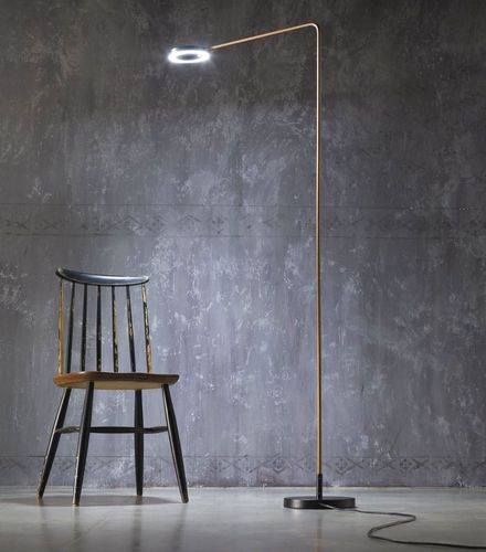 Lampada da terra - META - ZAVA SRL - in alluminio / in ottone / in ferro