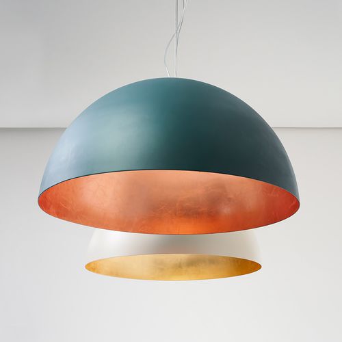 Lampada a sospensione - AMEDEO - ZAVA SRL - in alluminio / in ferro / in opalina