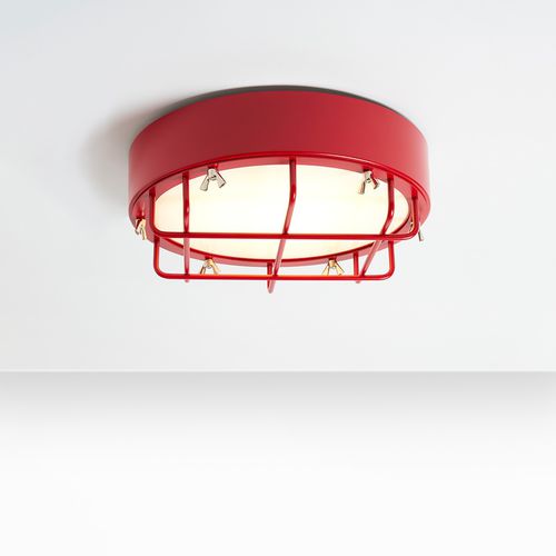 Plafoniera contemporanea - CANTIERE - ZAVA SRL - rotonda / in ferro / in Plexiglas®