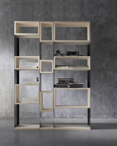 Scaffale modulare - CONCRETE - ZAVA SRL - contemporaneo / in legno / in ferro