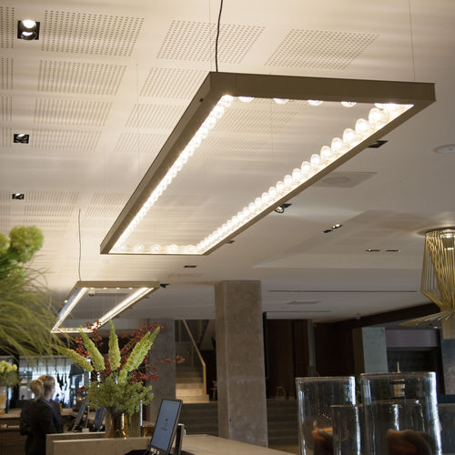 Luce a sospensione - FRAMED - JSPR - LED / quadrata / rettangolare