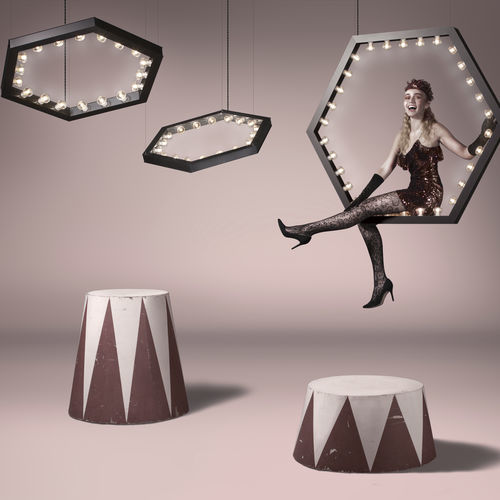 Lampada a sospensione - Hexagon - JSPR - in alluminio anodizzato / contemporanea / con cavo