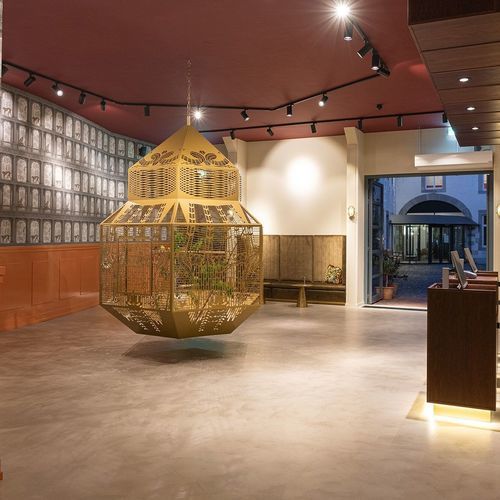 Lampada a sospensione - CAGE - JSPR - in lamiera / design originale / con cavo