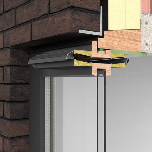 Aeratore da finestra acustico - PYRACOUST 2500 + 2 MODULES  - RENSON - autoregolabile / impermeabile
