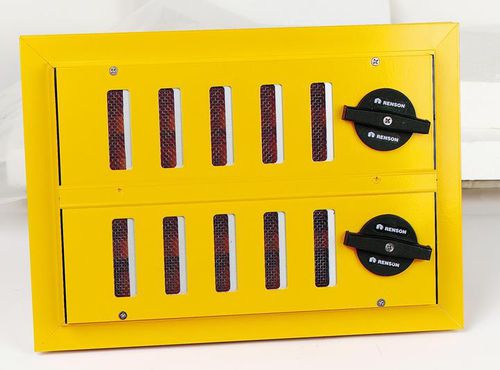 Griglia di ventilazione in alluminio - 414VA - RENSON - lineare / per esterni / per uso residenziale