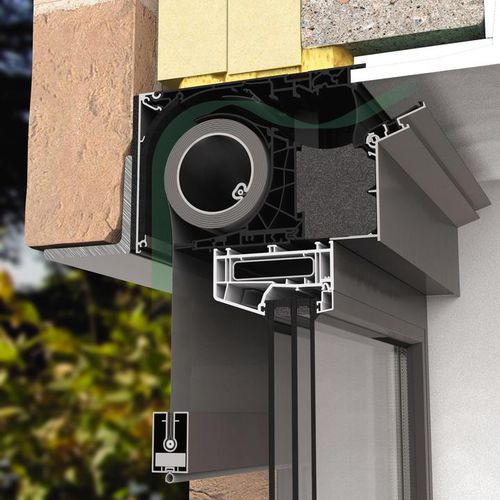 Aeratore da finestra fonoassorbente - FIXVENT® MONO AK  - RENSON - ammortizzante / con schermo di protezione solare incorporato