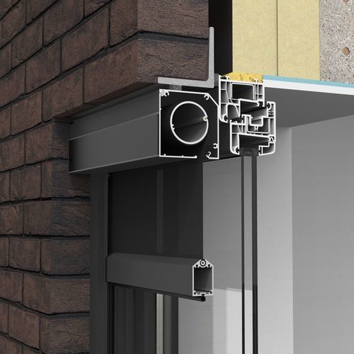 Tenda avvolgibile a bande verticali - Fixscreen Go M 1 Solar - RENSON - per finestra / in tessuto / da esterno