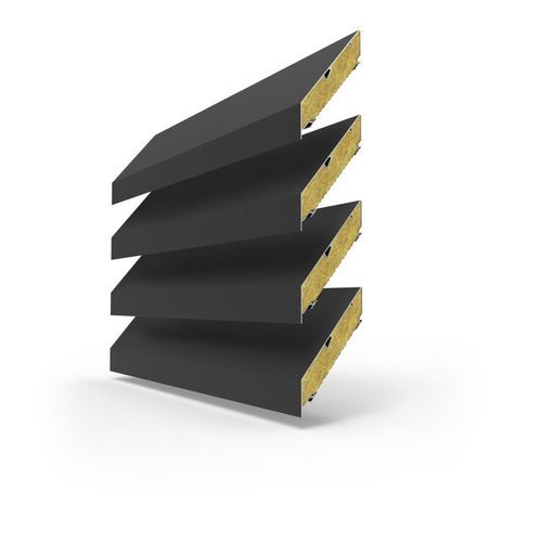 Rivestimento di facciata in fogli - LINIUS® L.170ACS - RENSON - in alluminio / in gesso / perforato