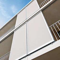 Persiana a lamelle - LOGGIASCREEN® 4 FIX - RENSON - scorrevole / in alluminio / per facciate