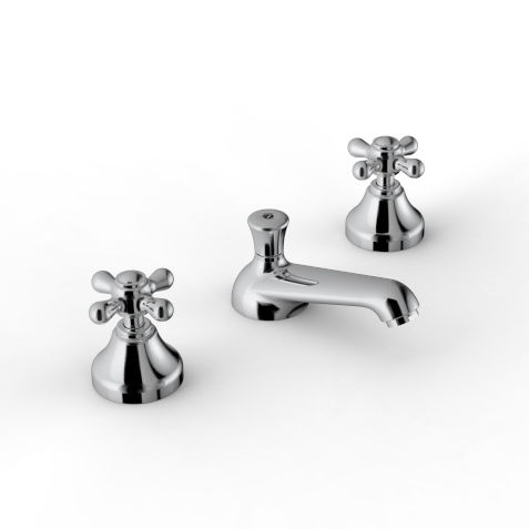 Miscelatore doppio comando per lavabo - 2002 BLX-010 - ZAZZERI - da appoggio / in metallo cromato / da bagno