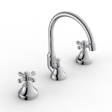 Miscelatore doppio comando per lavabo - 2002 BLX-020 - ZAZZERI - da appoggio / in metallo cromato / da bagno