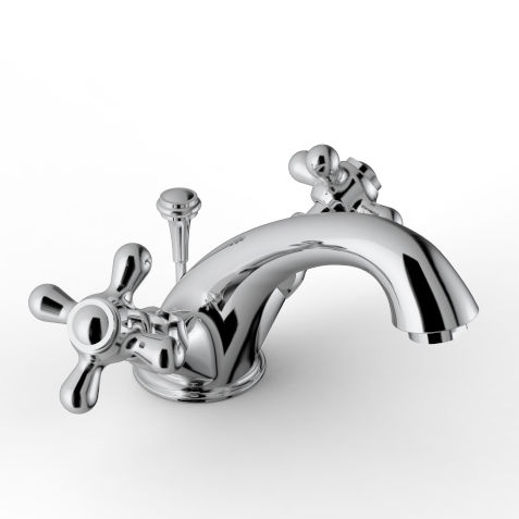 Miscelatore doppio comando per lavabo - 2002 RLX-030 - ZAZZERI - da appoggio / in metallo cromato / da bagno
