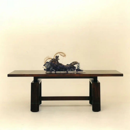Tavolo da pranzo contemporaneo - PRANZO 611.1 - Bernini Gallery - in noce / con supporto in legno / rettangolare