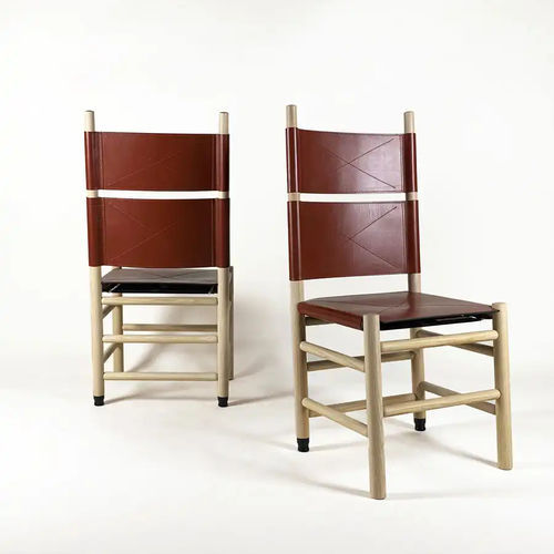 Sedia contemporanea - KENTUCKY - Bernini Gallery - da interno / in pelle / con supporto in legno