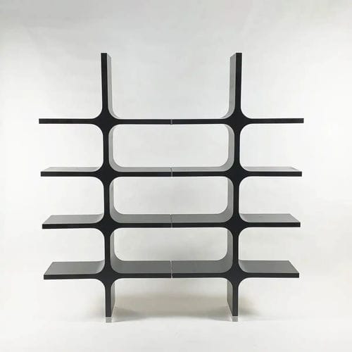 Scaffale contemporaneo - 0+1 - Bernini Gallery - in frassino / in Plexiglas® / nero