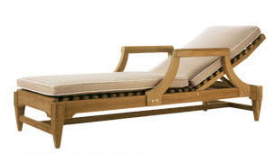 Lettino prendisole classico - CONSERVATORY - SUTHERLAND - in legno / da giardino / con schienale regolabile