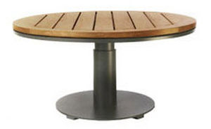 Tavolo contemporaneo - PENINSULA - SUTHERLAND - in teak / rotondo / da giardino