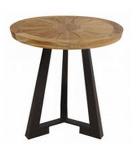 Tavolo d'appoggio contemporaneo - RALPH - SUTHERLAND - in teak / rotondo / per uso residenziale
