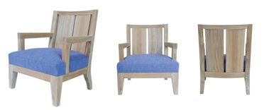 Poltrona contemporanea - WALLIS - SUTHERLAND - in teak / da giardino