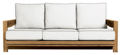 Divano contemporaneo - PENINSULA - SUTHERLAND - da giardino / bianco / in teak