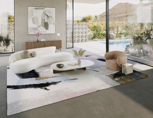 Tappeto contemporaneo - ALETTA - STARK CARPET - a motivi / in lana / in seta