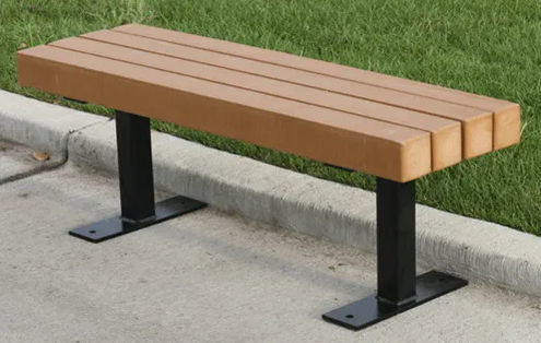 Panca per spazi pubblici contemporanea - Polimer Tecnic - in plastica / senza schienale / senza braccioli