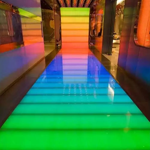 Pannello led a muro - Polimer Tecnic - da pavimento / RGB / retroilluminato