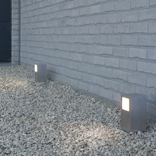 Lampioncino da giardino - GOLIATH K - BEL-LIGHTING / TERZO-LIGHT - contemporaneo / in alluminio anodizzato / in vetro smerigliato