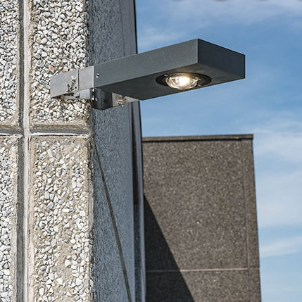 Applique contemporanea - SAMPA S-PRO - BEL-LIGHTING / TERZO-LIGHT - da esterno / in vetro / rettangolare
