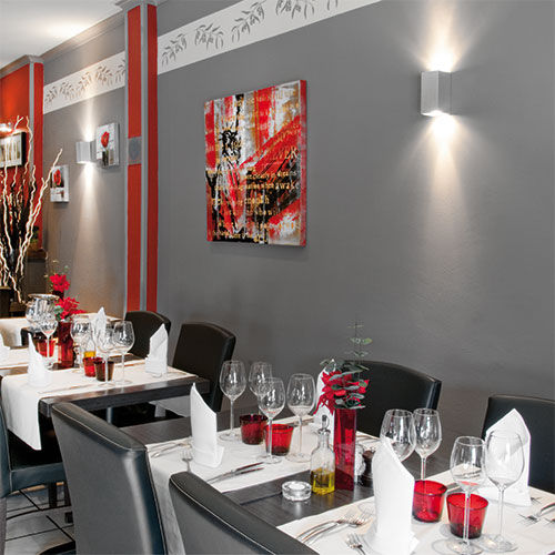 Applique contemporanea - KUBO 2 - BEL-LIGHTING / TERZO-LIGHT - da interno / in alluminio / rettangolare