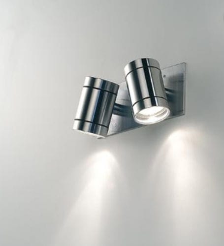 Applique contemporanea - MAX 2-IN - BEL-LIGHTING / TERZO-LIGHT - da esterno / in acciaio inossidabile / in vetro