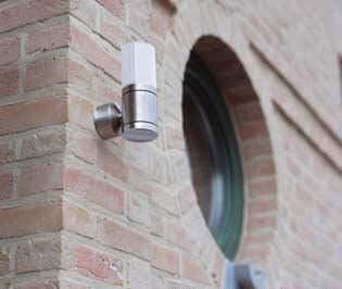 Applique contemporanea - CUBIX D - BEL-LIGHTING / TERZO-LIGHT - da esterno / in acciaio inossidabile / in vetro