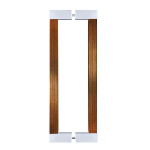 Maniglia a tirante per porta a vetri - 57.50111. - Fonsegrive - in ottone cromato / in noce americano / in frassino